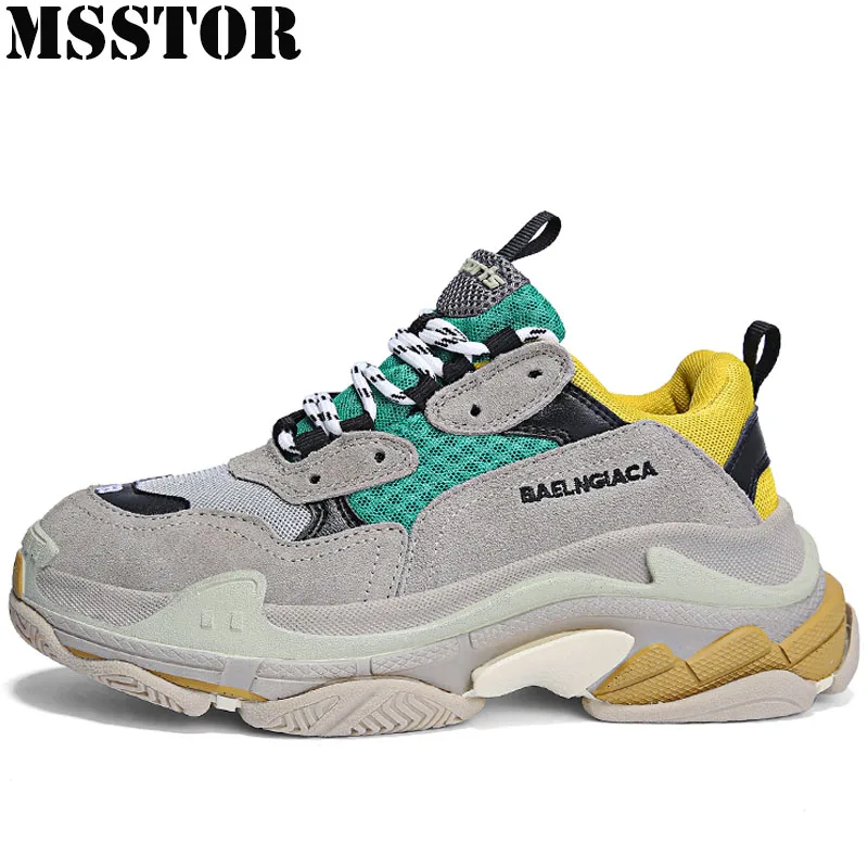 

MSSTOR Retro Women Men Running Shoes Woman Brand Summer Breathable Sport Shoes For Male Lovers Outdoor Athletic Womens Sneakers