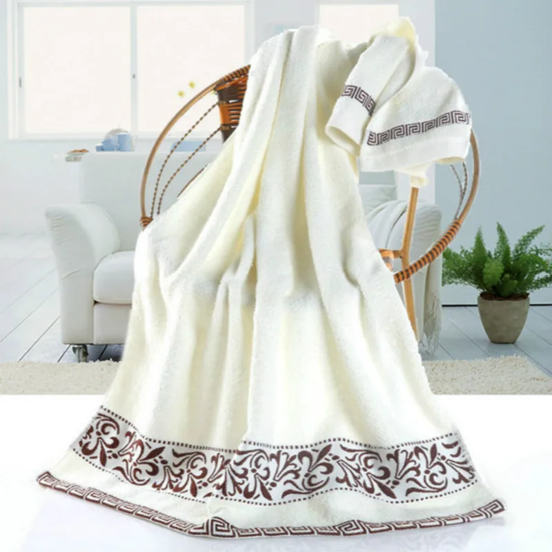 

Adult thick cotton towel baby absorbent soft blanket Orient Style 100% Combed Cotton Sauna Shower Beach Towels bathroom towel