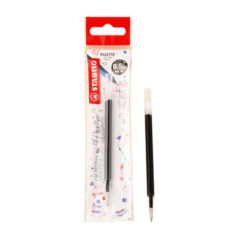 4pcs Stabilo Pen Refills Black Ink Refill Stationery School Office Supplies Ballpoint Pen Refill 0.5mm Rollerball Nib|lot gel pen|gel pen refillpen 0.5mm - AliExpress