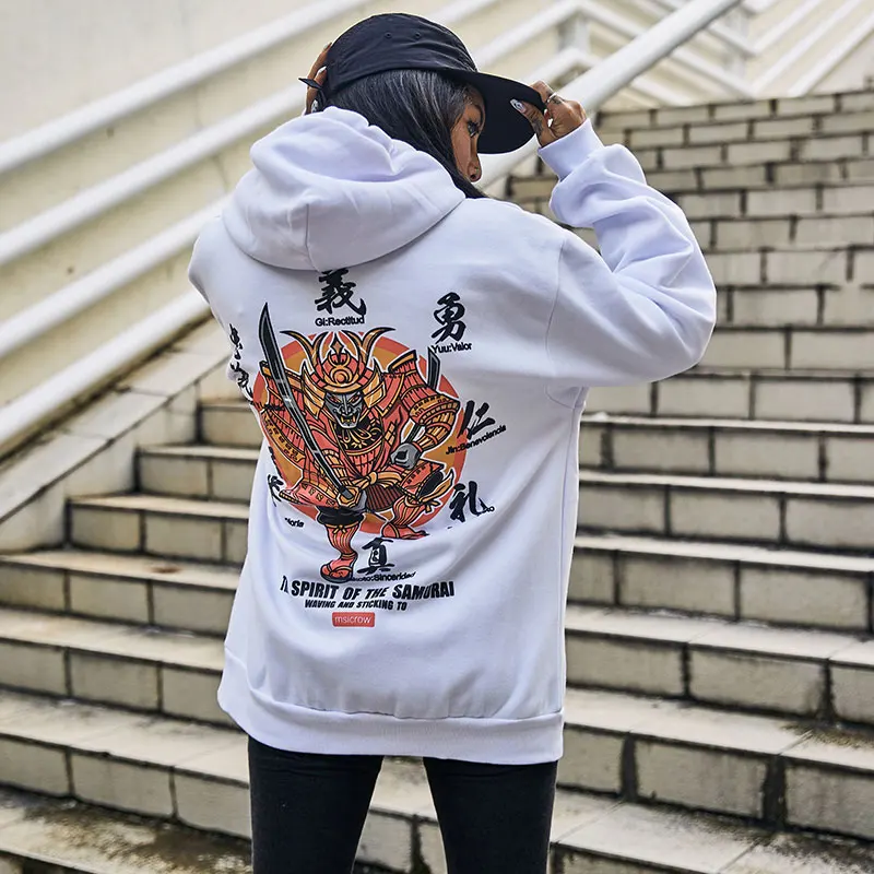 Japanese Samurai Printed Fleece Hoodies 3