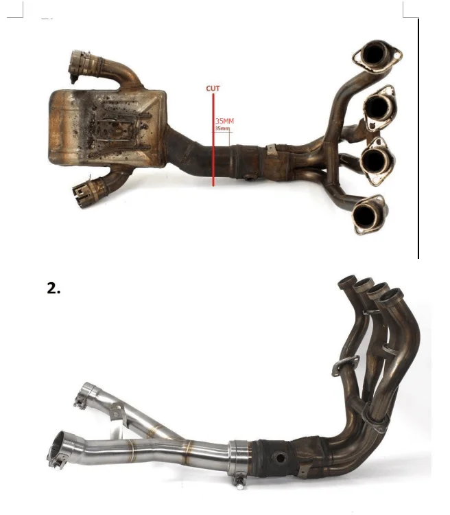 Decatalizador No-Kat Mid Pipe INOX DE-Cat DECAT Dominator Exhaust 2011 2012 2013 2014 2015 2016 2017 2018 Z1000 Z 1000 Tubo de eliminaci/ón de catalizador