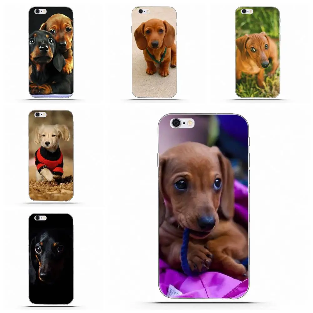 TPU Capa Coque For Huawei Honor 4C 5A 5X 6A 6C 6X 7X 9 V8 V10 Mate 7 8 10 P9 P20 Pro Lite Play lovely animal dachshund dog puppy | Мобильные