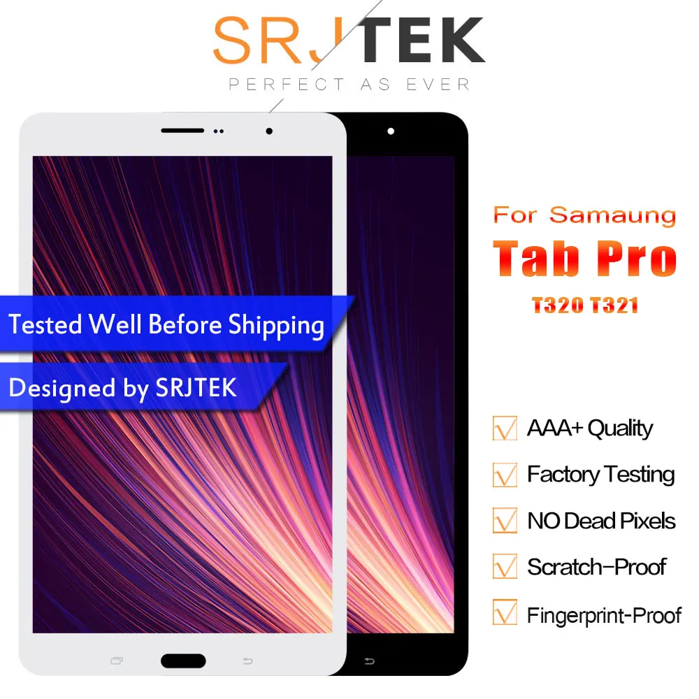 Srjtek 8," для samsung Galaxy Tab Pro SM-T320 SM-T321 T320 t321 T325 ЖК-дисплей Матрица+ сенсорный экран дигитайзер полная сборка