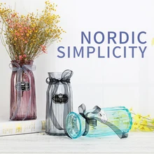 Европейский стиль, прозрачная стеклянная ваза для гостиной, современный минималистичный домашний интерьер, украшения, Креативные Свадебные подарки