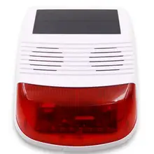 DZX! беспроводной 433/868 МГц Открытый солнечной энергии Вспышка Сирена стробоскоп для панели сигнализации