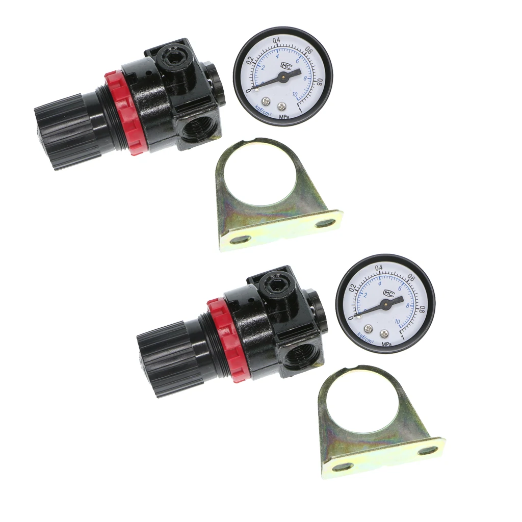 2 Pcs Air Pressure Regulator Oil Water Separator Trap Filter Compressor for Air Compressor Oil/Water Separator Filter AR2000