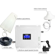 Домашний ретранслятор сигнала 0,1 Вт 900 1800 2100 МГц gsm трибанд 2g 3g 4g kw20c-gdw 65 дБ усилитель сотового телефона
