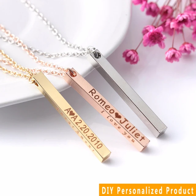 women bar chain pendant
