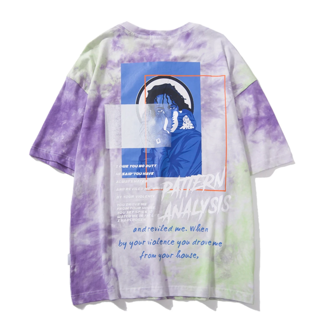 Plegie Tie Dye, футболки с круглым вырезом, короткий рукав, лето, хлопок, Повседневная Уличная одежда, мужская футболка в масках, модные топы, футболки
