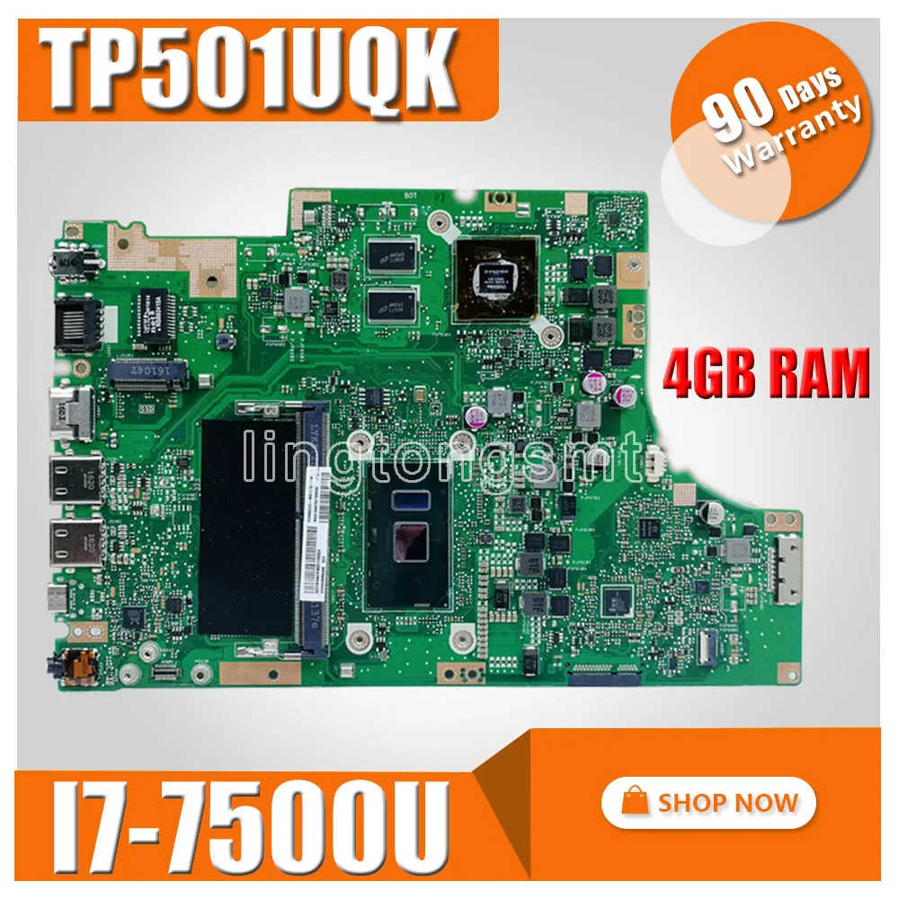 TP501U Motherboard 4G I7 CPU GT940 For Asus TP501UQK TP501UB TP501 Laptop motherboard Mainboard | Компьютеры и офис