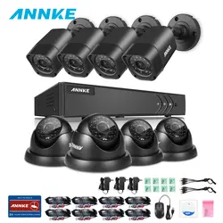 ANNKE 720 P 8CH 1080 P HDMI наблюдения комплект 8 шт. 1200TVL HD 1.0MP наружного видеонаблюдения Водонепроницаемый охранных камеры видеонаблюдения Системы