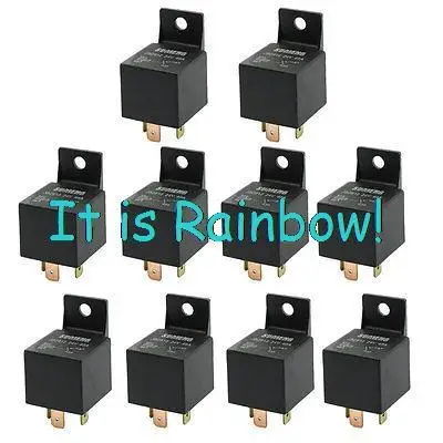 

Free Shipping DC 24V 40A Insulating Housing 1NC SPST 4-Pin Male Plug Car Relay 10 Pcs