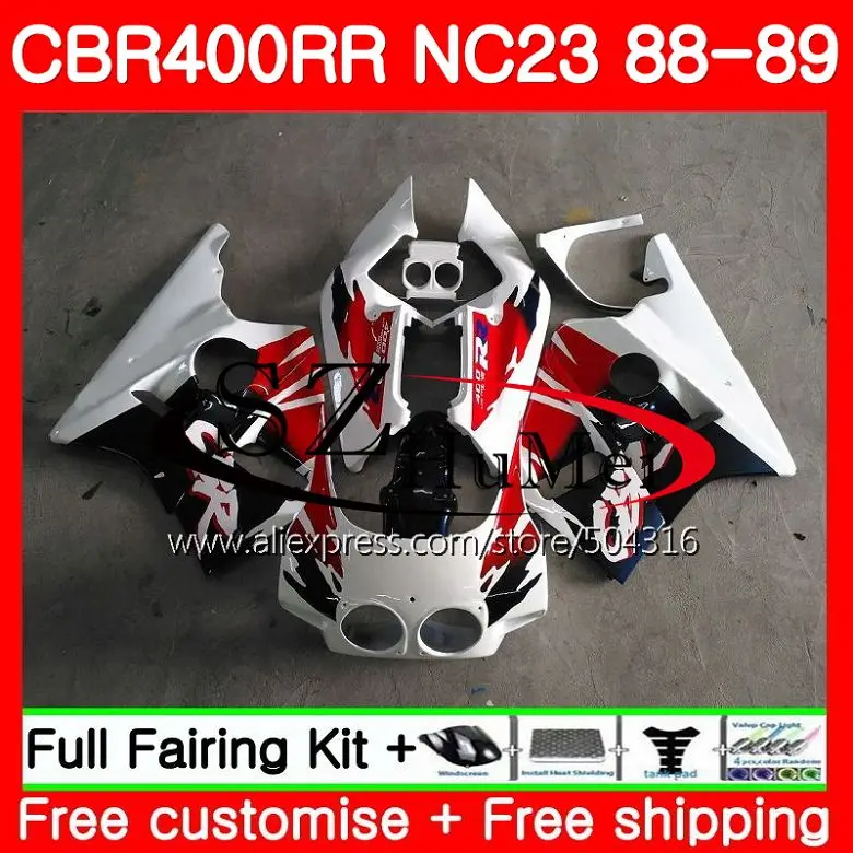 

NC23 For HONDA CBR400RR 88 89 90 91 92 93 blue white 121SH.17 NC29 CBR 400RR 400 CBR400 RR 1988 1989 1990 1991 1992 1993 Fairing