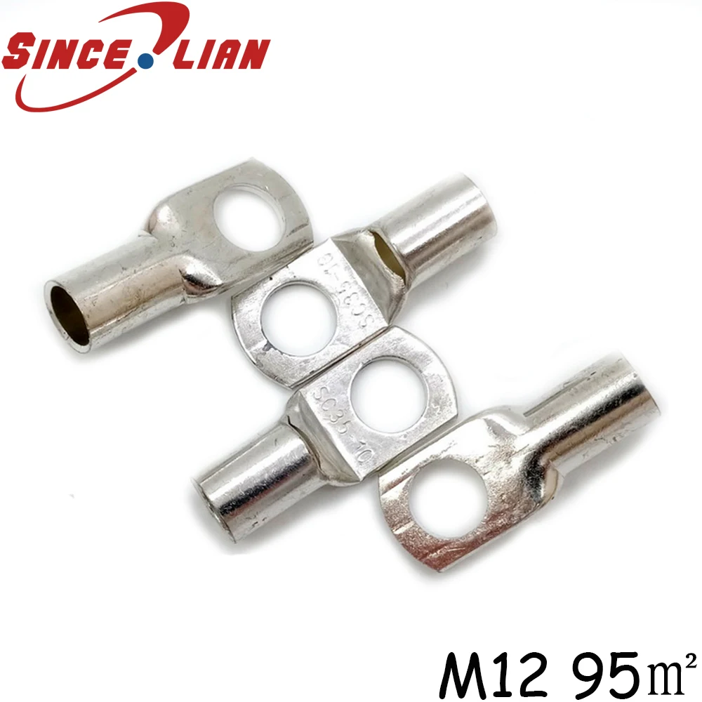 20PCS Tined Copper Connecting Terminal SC95-12 (DTGA) Bolt Hole Cable Lugs Battery Terminals Connector 95mm Square Wire | Обустройство
