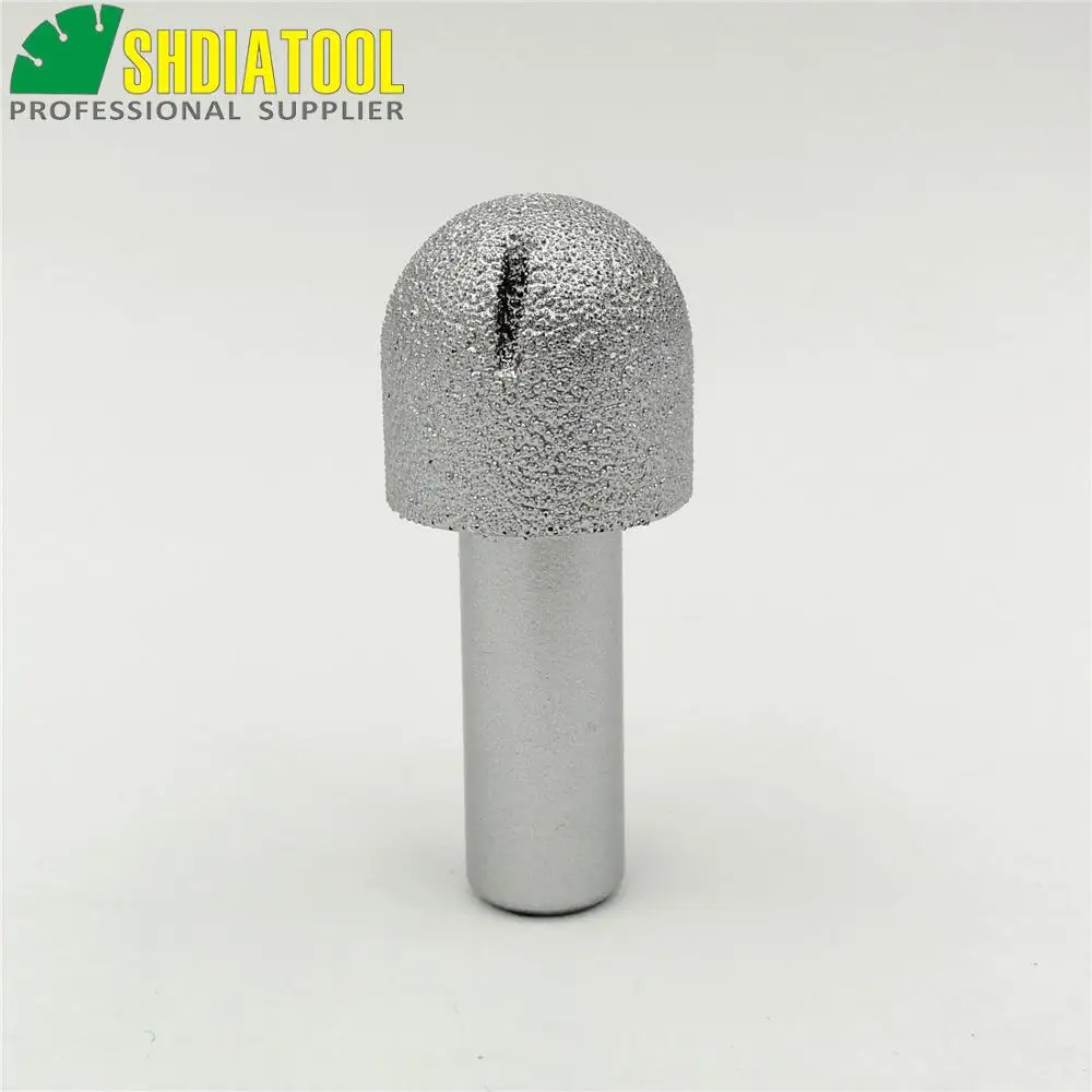 

Radius 12mm Round Brazed diamond router bits with 1/2" shank for slab edge profile, staight knife, Router cutter for stone