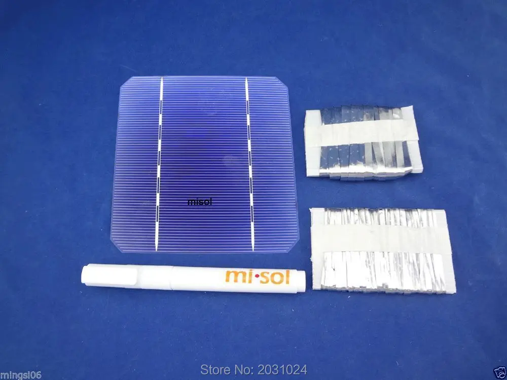 

MONO 5X5 DIY KIT for solar panel: 40pcs MONO 5X5, Flux Pen, Tabbing Bus wire.