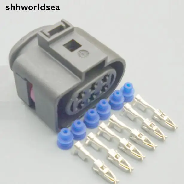 Shhworldsea 10 комплектов 6 контактный разъем датчика автомобиля сторонний фонарь 1J0 973