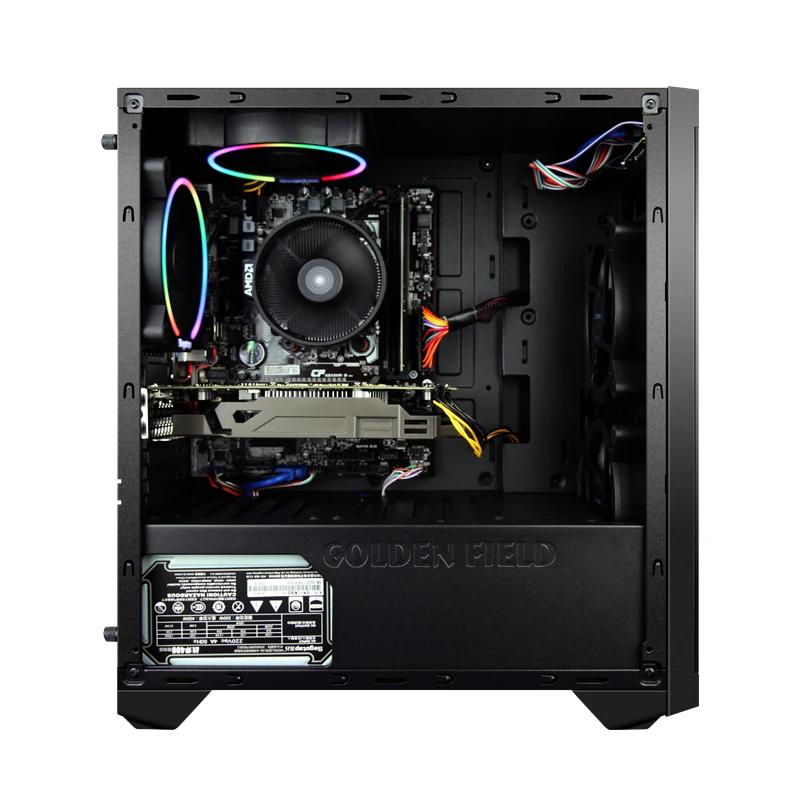 Kotin S1 Office PC Desktop Computer Gaming Intel i3 8100 Quad Core 1TB HDD 16GB RAM For LOL DIY Desktop Free 4 Colorful Fan