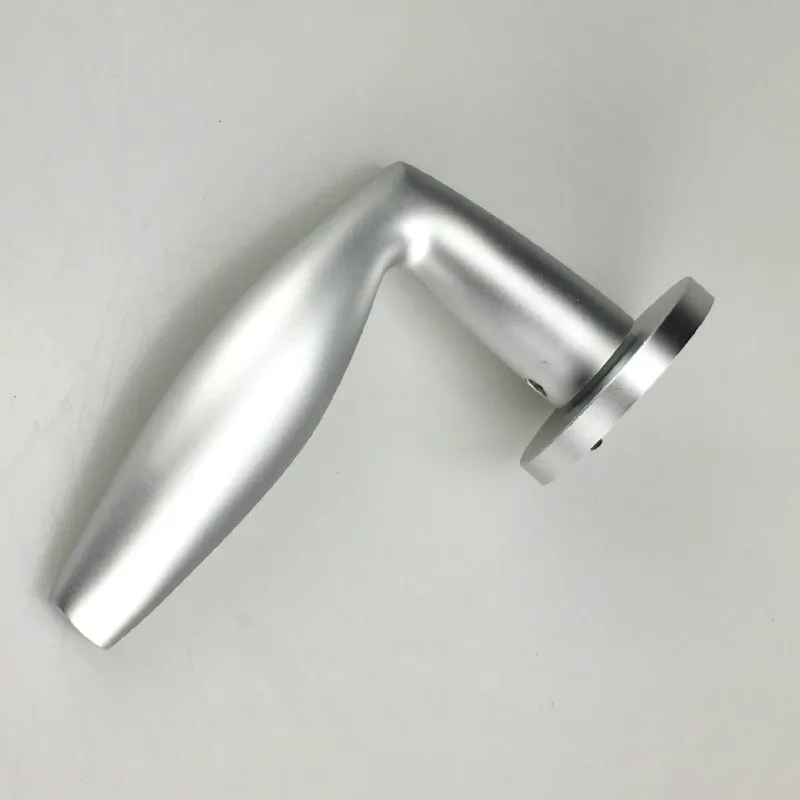  Silver Aluminum Door Lock Bedroom Living Room Interior Exterior Door Handle Lock Cylinder Security  - 32950658713