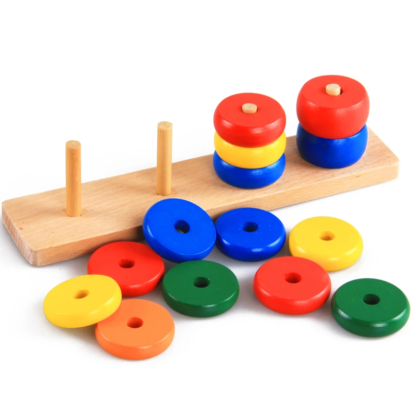  8 In 1Set Toddlers Montessori Materials Teaching Toy Geometric Shape Blocks Learning Sensory Toys W - 32864726872