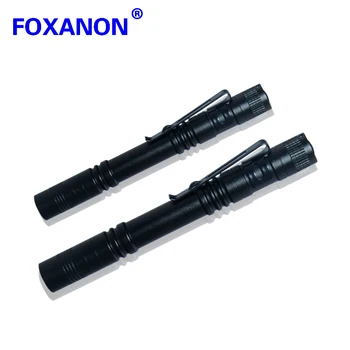

Foxanon LED Flashlight Portable penlight Mini pocket Aluminum Lantern Zoomable lamp Waterproof Torch Outdoor Hiking night light
