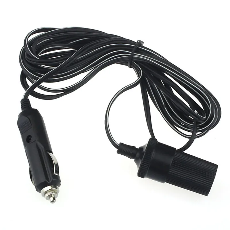 

Auto car-styling car styling car styling 12V 24V 10A Car Accessory Cigarette Lighter Socket Extension Cord Cable 5m 17Dec 5