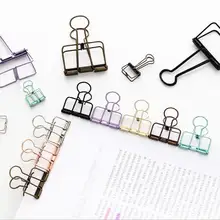 5 шт. креативный Корейский Металлический Зажим Для Бумаги Закладка скрепка для бумаг зажим для Bullet Journal фото сообщение билета документ биндеры канцелярские