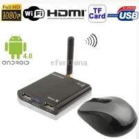 

Free Shipping Mini X 1080P Android 4.0 Mini PC TV Dongle with WIFI HDMI 1.3 USB OTG, Support TF Card and USB Flash Disk