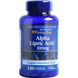 Бесплатная доставка Альфа-липоевая кислота 100 мг 120 шт