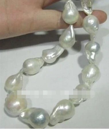 

Free shipping >>@ 711 15-25MM SOUTH SEA WHITE BAROQUE PEARL NECKLACE 18" AAA+15-25MM SOUTH SEA WHITE BAROQUE PEARL NECKLACE 18