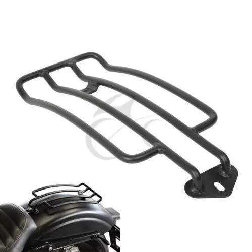 

Black Solo Seat Luggage Shelf Frame Rack For Harley Sportster XL 883 1200 85-03