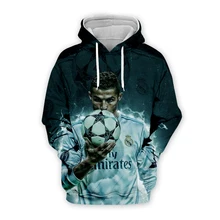 Ronaldo 7 Script Kids Hoodie Black