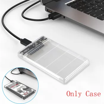 

for win 2000/xp/7/8/10 or above Transparent 2.5inch SATA USB 3.0 HDD Hard Drive External Enclosure SSD Disk Box Case With LED