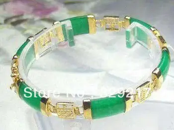 

Stunning GREEN a Link Jewelry bracelet 7.5"