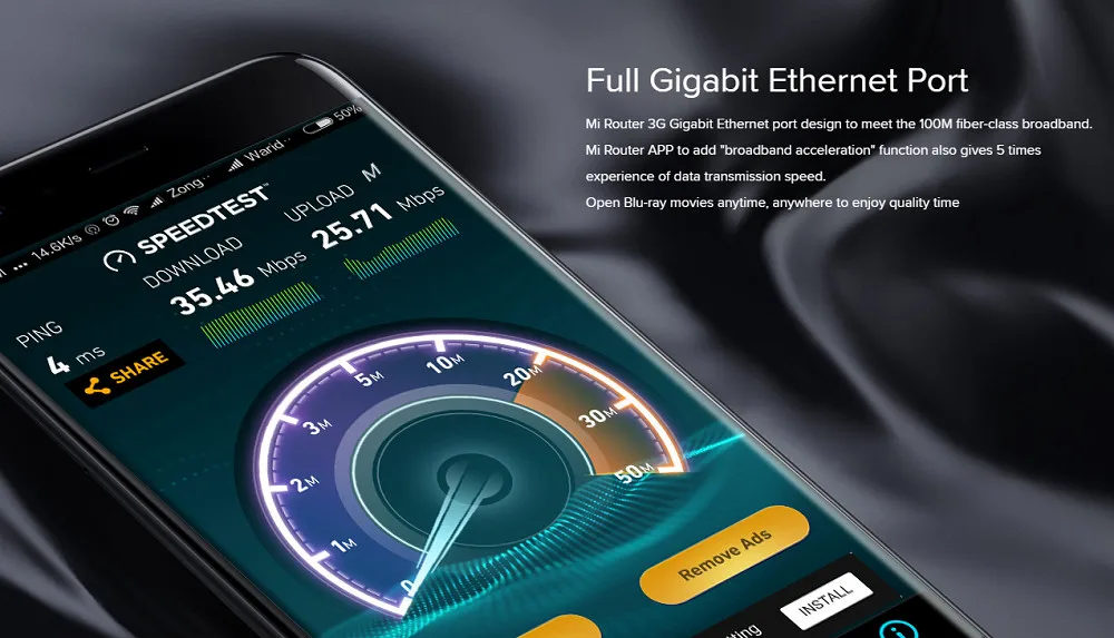 Xiaomi mi маршрутизатор 3g Ми Цзя Smart домашний Wi Fi 3G 128 Мб Flash 256 памяти 2 4 г и 5 антенны USB 3