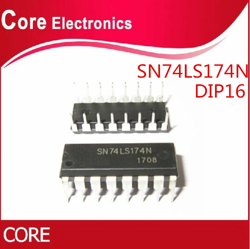 100 шт./лот SN74LS174N HD74LS174P 74LS174 DIP16 Новый и оригинальный IC|Интегральные схемы| |