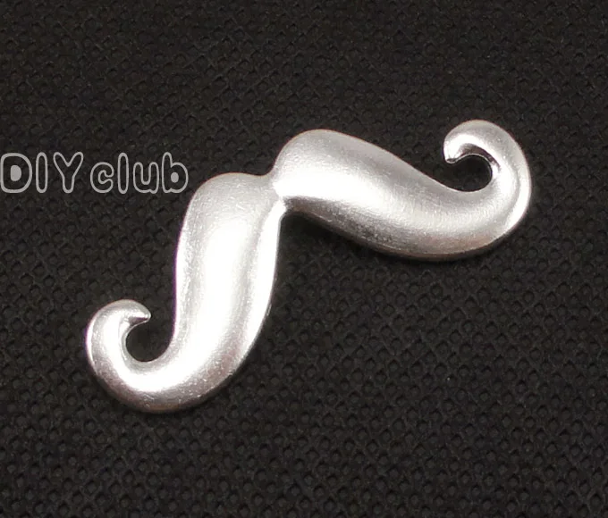 30pcs-Antique Серебряный тон 2-сторонняя усы очарование кулон 44x17mm | Украшения и
