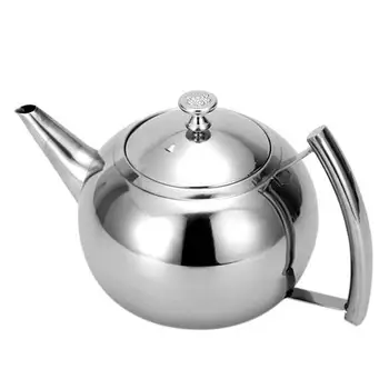 

Practical Boutique 2000ML Stainless Steel Teapot Tea Pot Coffee With Tea Leaf Filter Infuser, 25*15*17cm