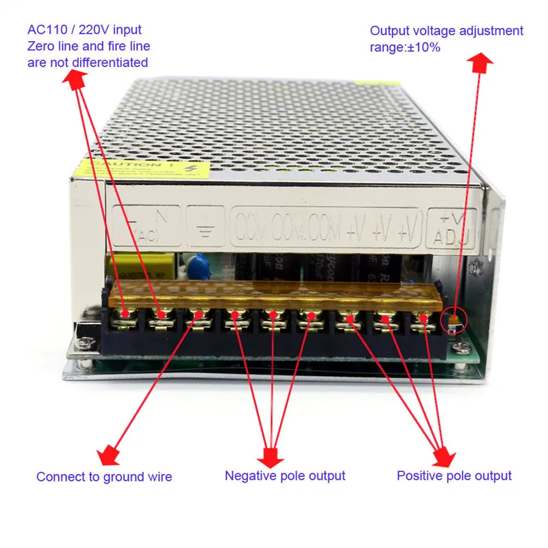 Ac в Dc 36 В 6A высокое качество преобразователь напряжения импульсный источник питания для принтера мотор светодиодный светильник