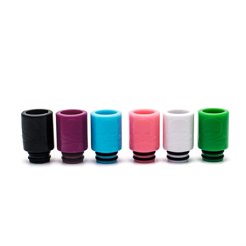

5Pcs/lot Vape Accessories Plastic Skull 510 Drip Tips Replacement fit Electronic Cigarette Atomizer RDA Tank