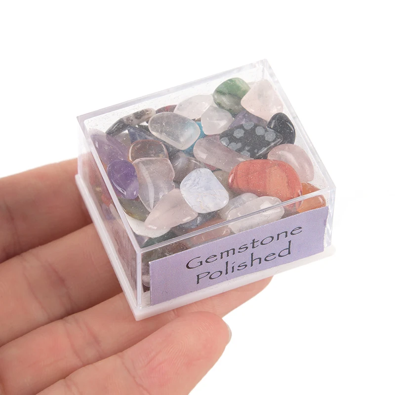 

1Box Mixed Natural Rough Stones RawRose Quartz Crystal Mineral Rock Collection Energy Stone Decoration