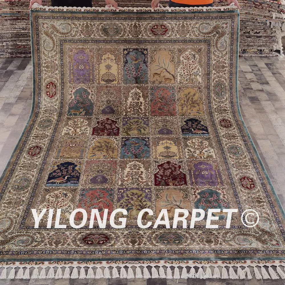 Yilong 6 'x 9' четыре сезона персидские ковры традиционная фотография (YWX084A6x9)|turkish