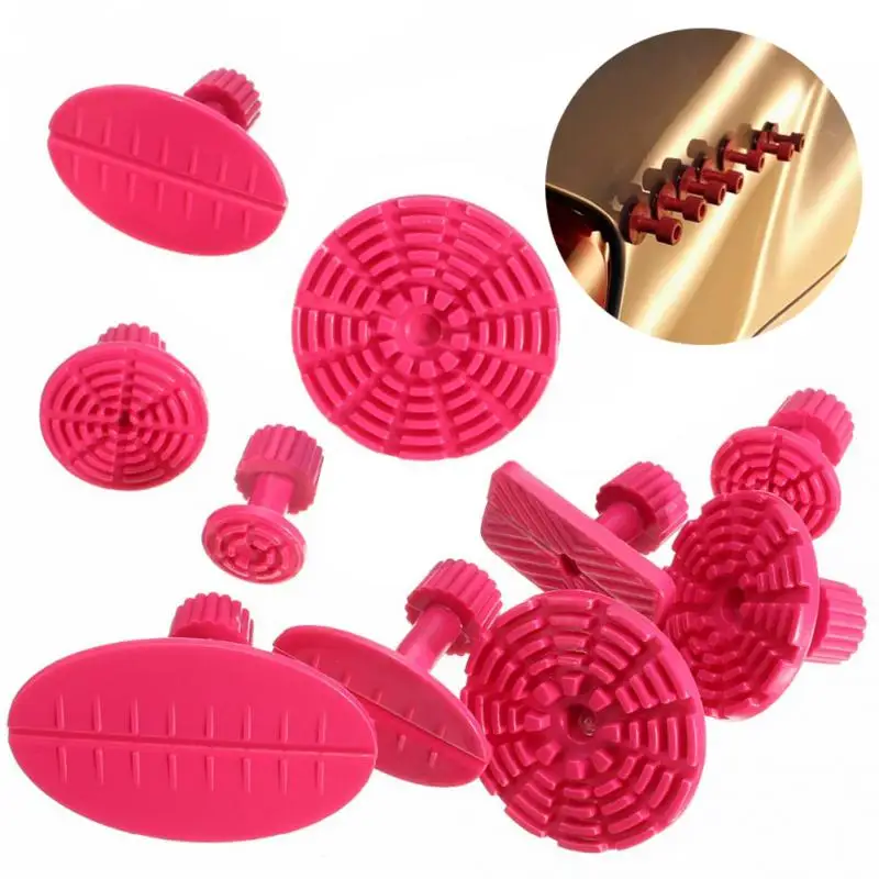 

10Pcs Glue Pulling Tabs PDR Glue Tabs Auto Body Dent Repair Tool Pulling Tabs Car Dent Removal Body Repair Kit