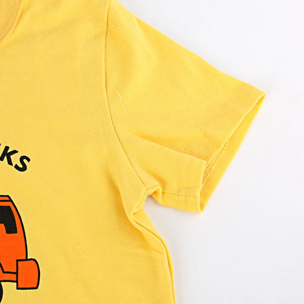iMAKA 2017 Summer Kids T-shirt 100% Cotton Car Print Short Sleeves Boys Girls Baby Tops Tee Shirt Children Clothes 24M-8Y (5)