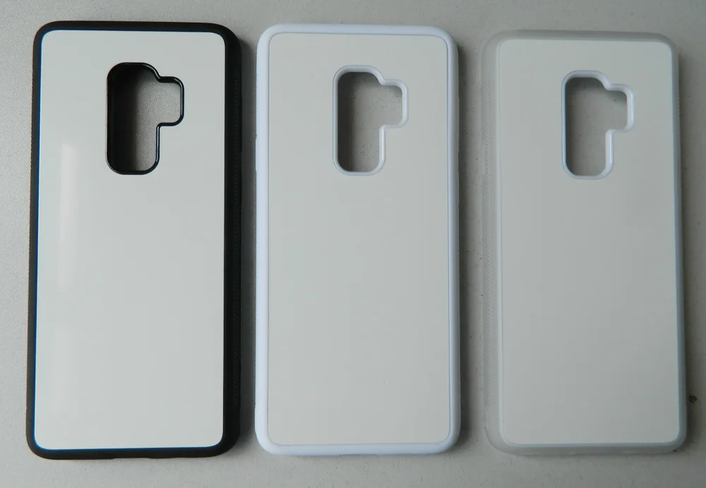 

for samsung galaxy S10 S9 S8 Plus S7 S6 edge S5 S4 mini Rubber TPU sublimation case + blank aluminium metal insert plate 10pcs