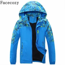 Facecozy для мальчиков и девочек; зимняя куртка с капюшоном для походов и кемпинга; спортивные лыжные куртки для альпинизма и охоты; детское теплое пальто для сноуборда