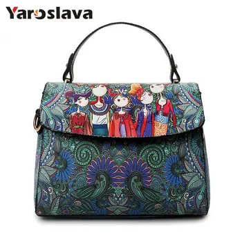 

2020 Designer Luxury Brand PU Leather Bolsas Femininas Women Bag Ladies Green Character Handbag Shoulder Bags Female Tote LL353