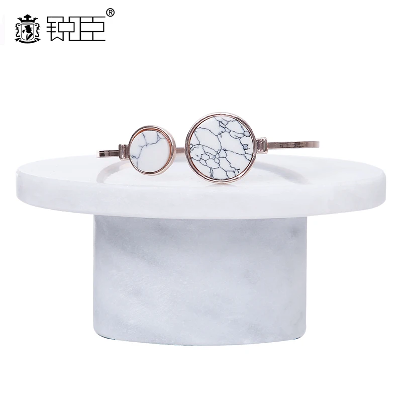 

jewelry marble stand brass rack holder display Earring display stand