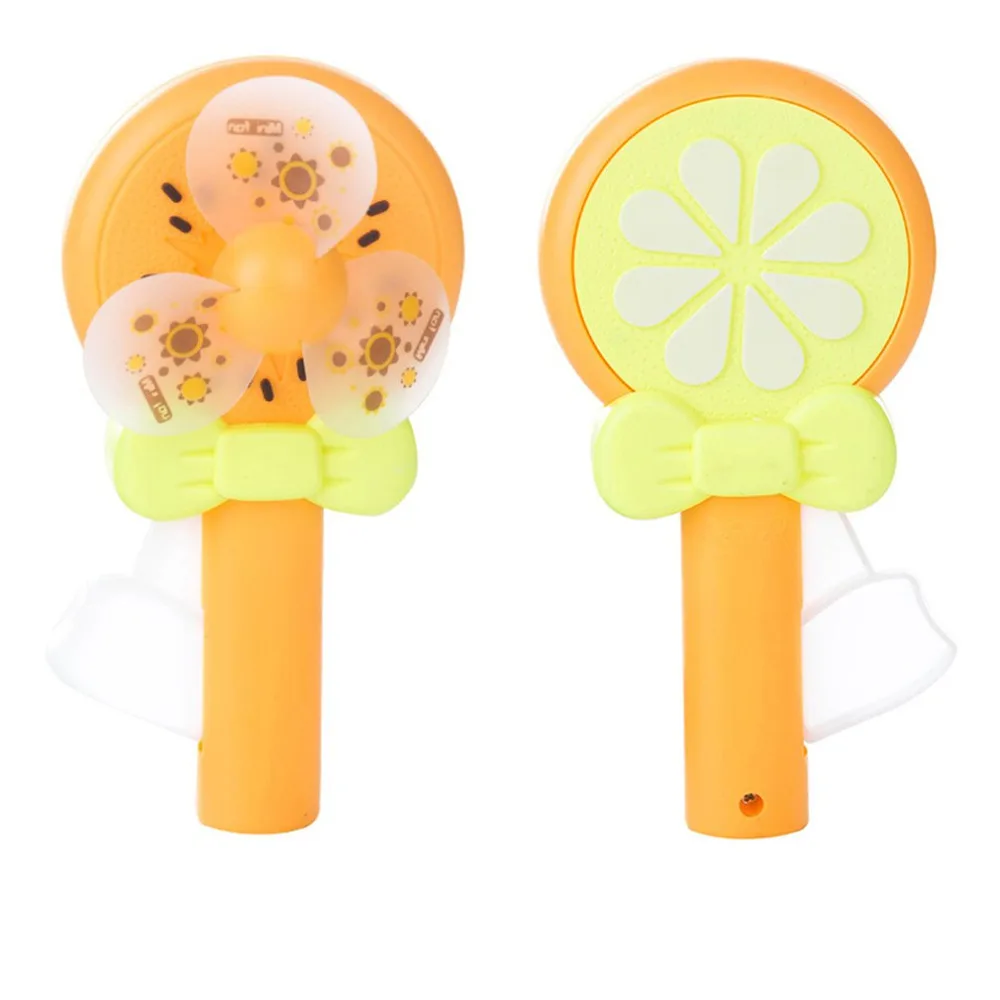 

2018 NEW Small like cartoon hand-pressed fan low carbon green turntable game fan mini crank small fan