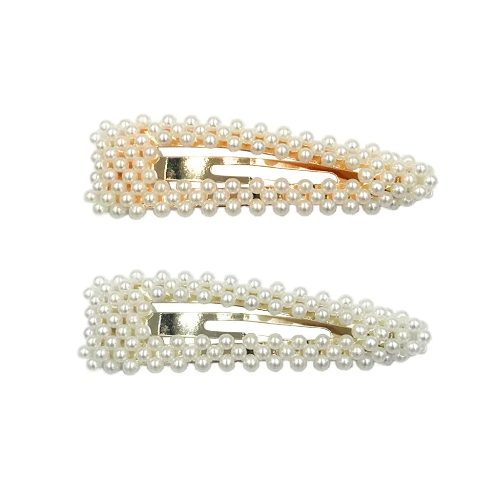 Fashion Pearl Hair Clip for Women Elegant Korean Design Snap Barrette Stick Gold/Silver Metal Alloy Hair Clip Water Drop Wedding Fashion Pearl Hair Clip for Women Elegant Korean Design Snap Barrette Stick Gold/Silver Metal Alloy Hair Clip Water Drop Wedding